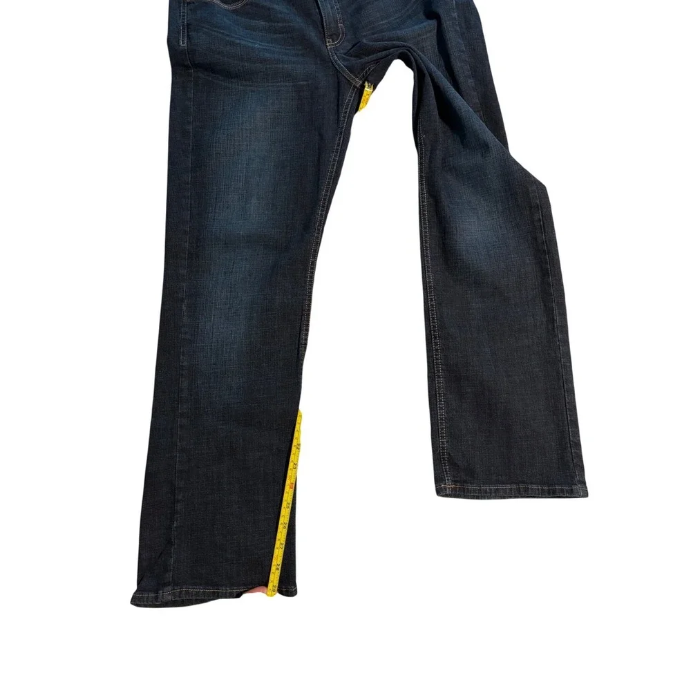 Riders by Lee Womens 12 Petite Dark Wash Straight Leg Stretch Denim Blue Jeans - Picture 5 of 9